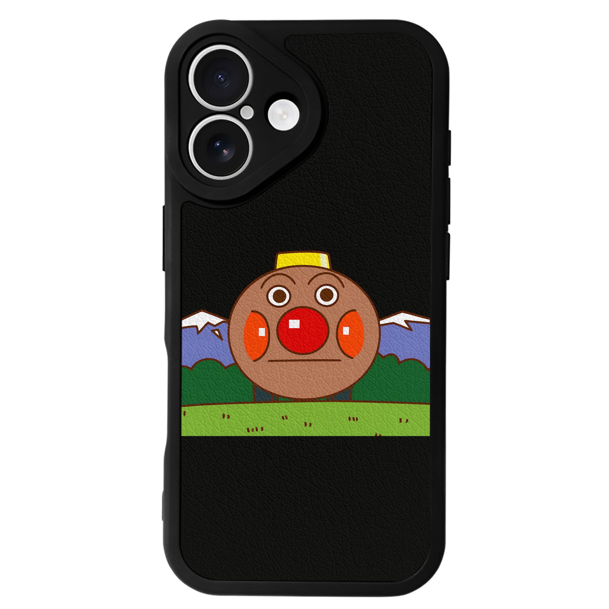 （画像用） アンパンマン Anpanman 【iPhone 16シリーズ対応】シリコンスマホケース（レザー調） 材質：シリコン